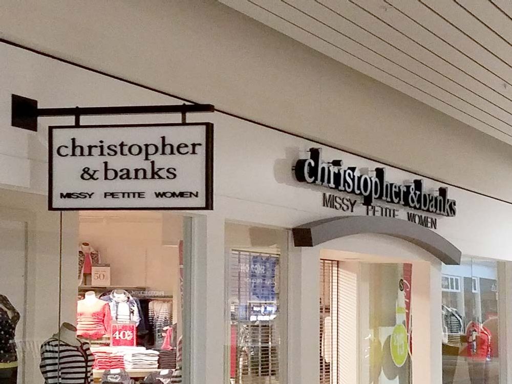 Christopher & Banks - Blade Sign - Oakwood Mall Eau Claire, WI