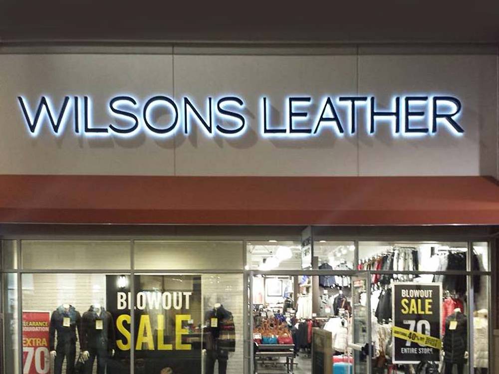 Wilsons Leather - Channel Letters - Eagan, MN