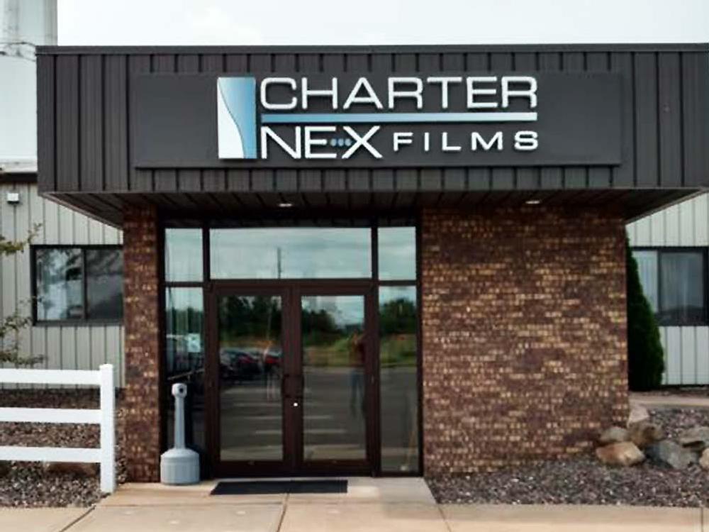 Charter Nex Films - Building Sign