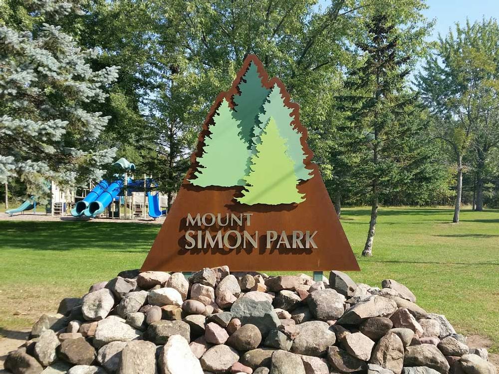 Mount Simon Park - Monument Sign - Eau Claire, WI
