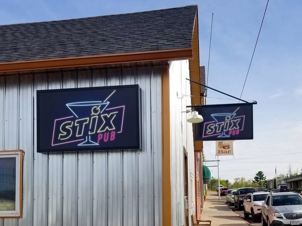 Stix Pub - Blade and Building Sign - Barron, WI
