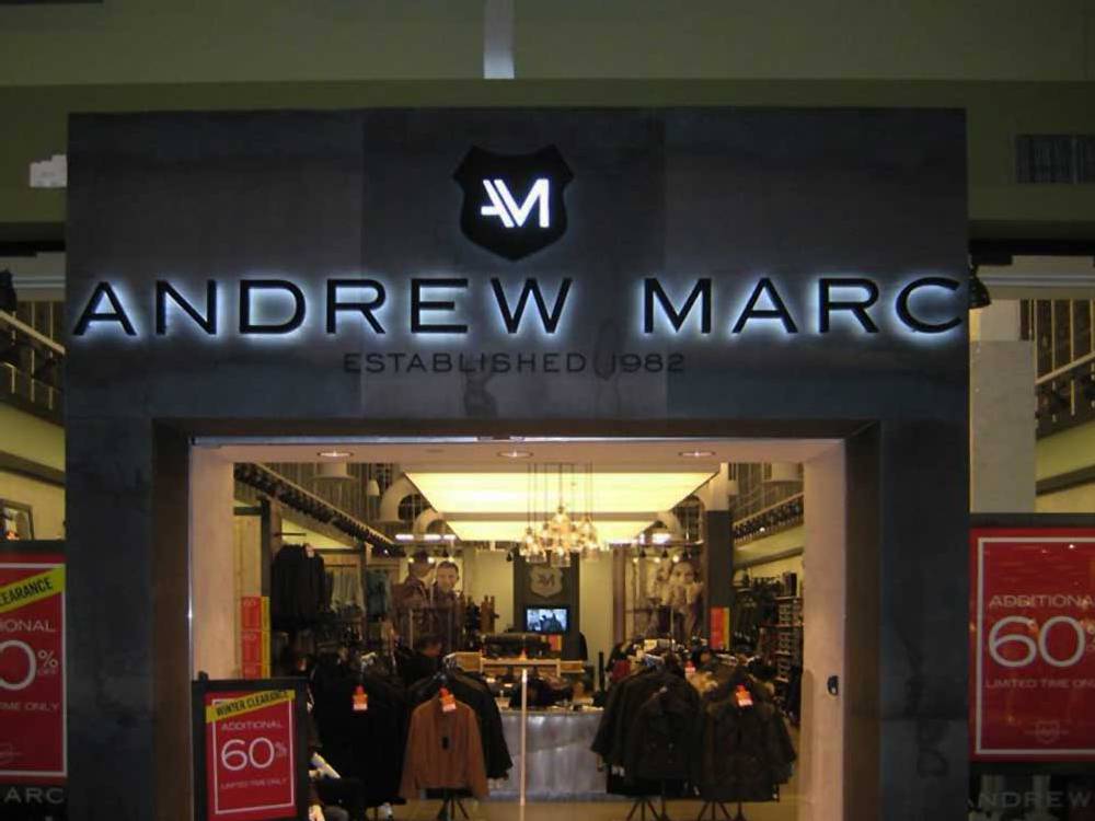 Andrew Marc - Channel Letters - Mall of America Bloomington, MN