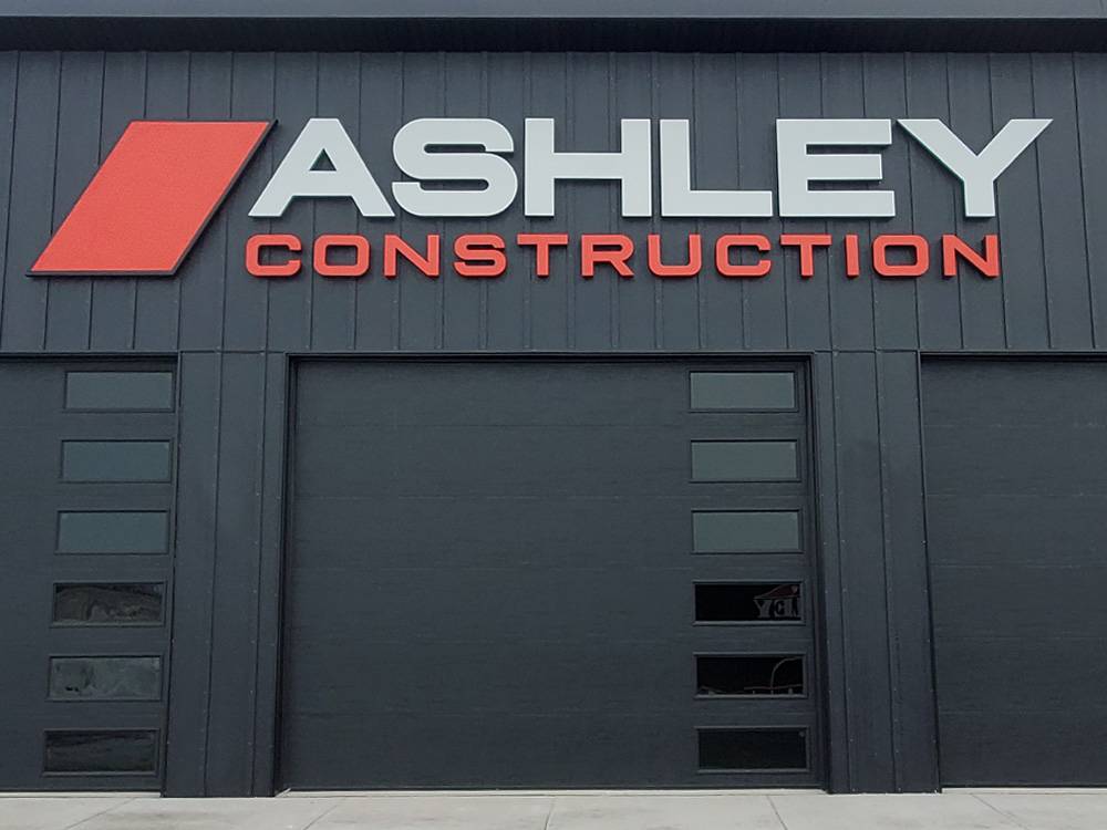 Ashley Construction - Channel Letters - Chippewa Falls, WI