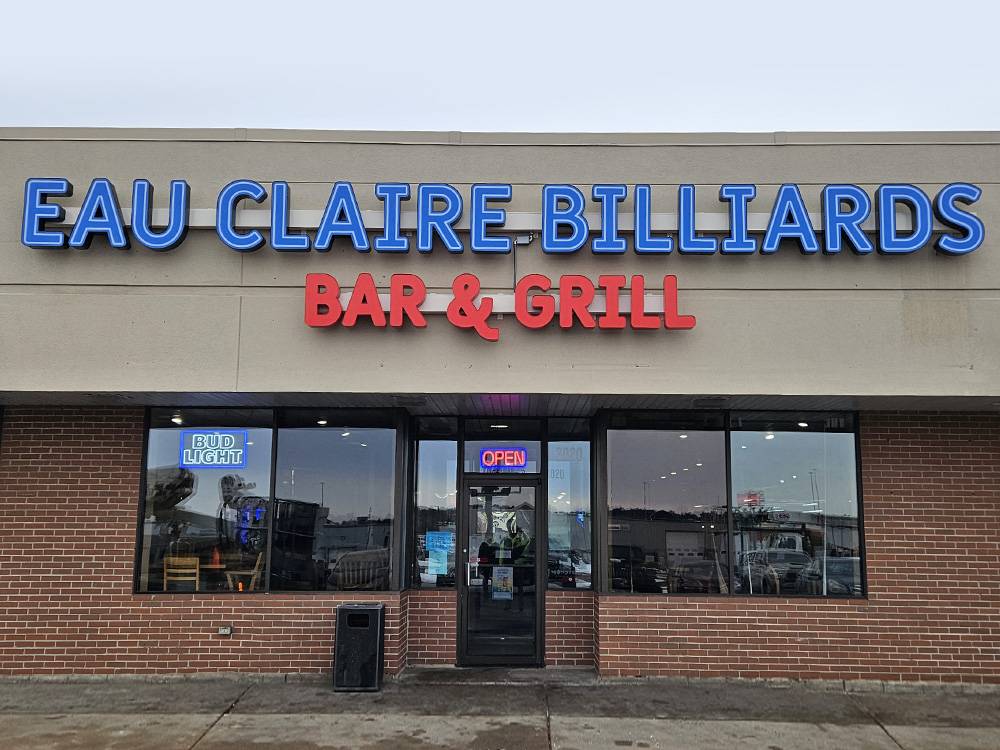 Eau Claire Billards - Channel Letters - Eau Claire, WI