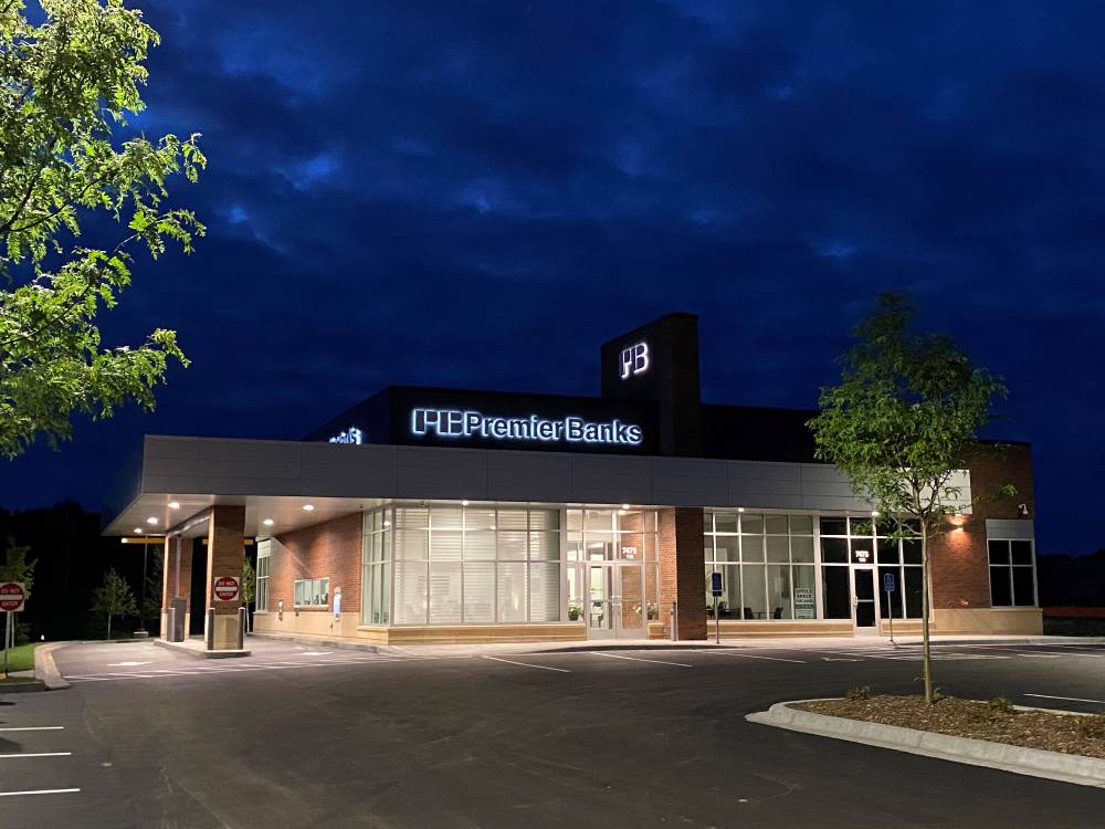 Premier Bank - Halo-Lit Letters - Woodbury, MN