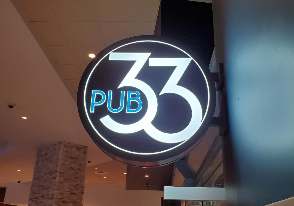 Cedar Lakes Casino & Hotel - Pub 33 Blade Sign - Cass Lake, MN