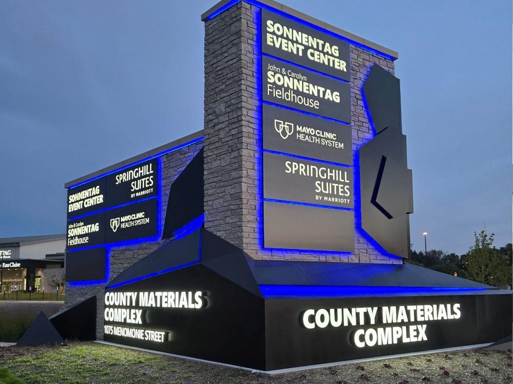 County Materials Complex - Monument Sign - Eau Claire, WI