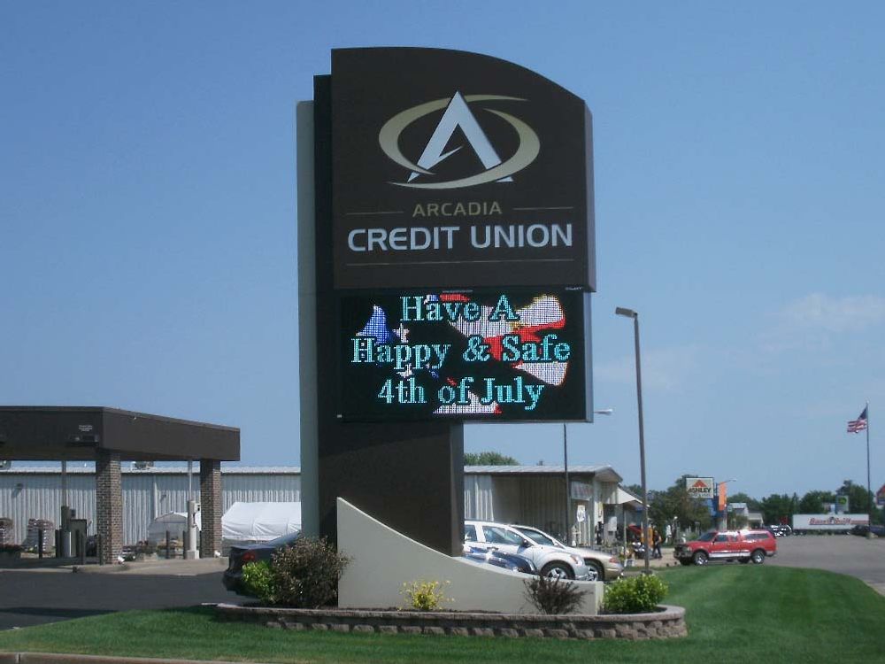 Arcadia Credit Union - Digital Sign - Arcadia, WI