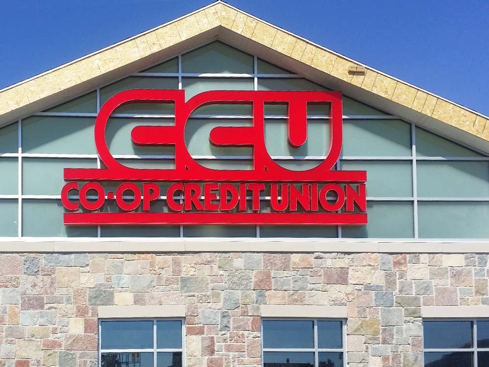 Co-op Credit Union - Building Sign