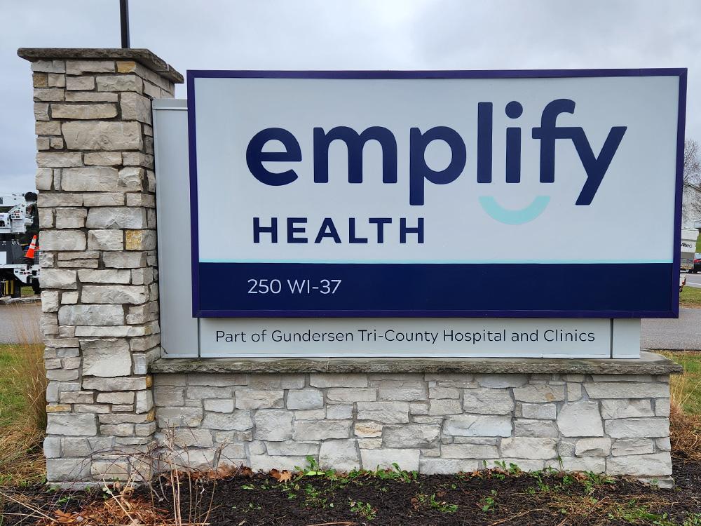 Emplify Health - Monument Sign - Mondovi, WI