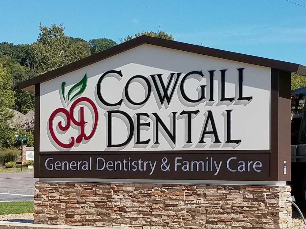 Cowgill Dental - Monument Sign - Onalaska, WI