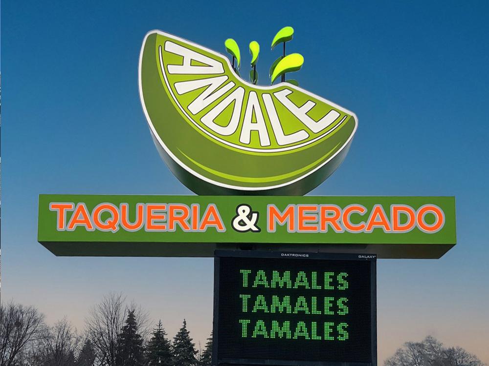 Andale - Digital Pylon Sign - Richfield, MN