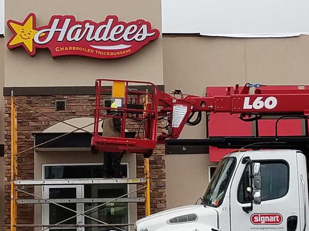 Hardee's - Custom Cabinet Sign - Eau Claire, WI