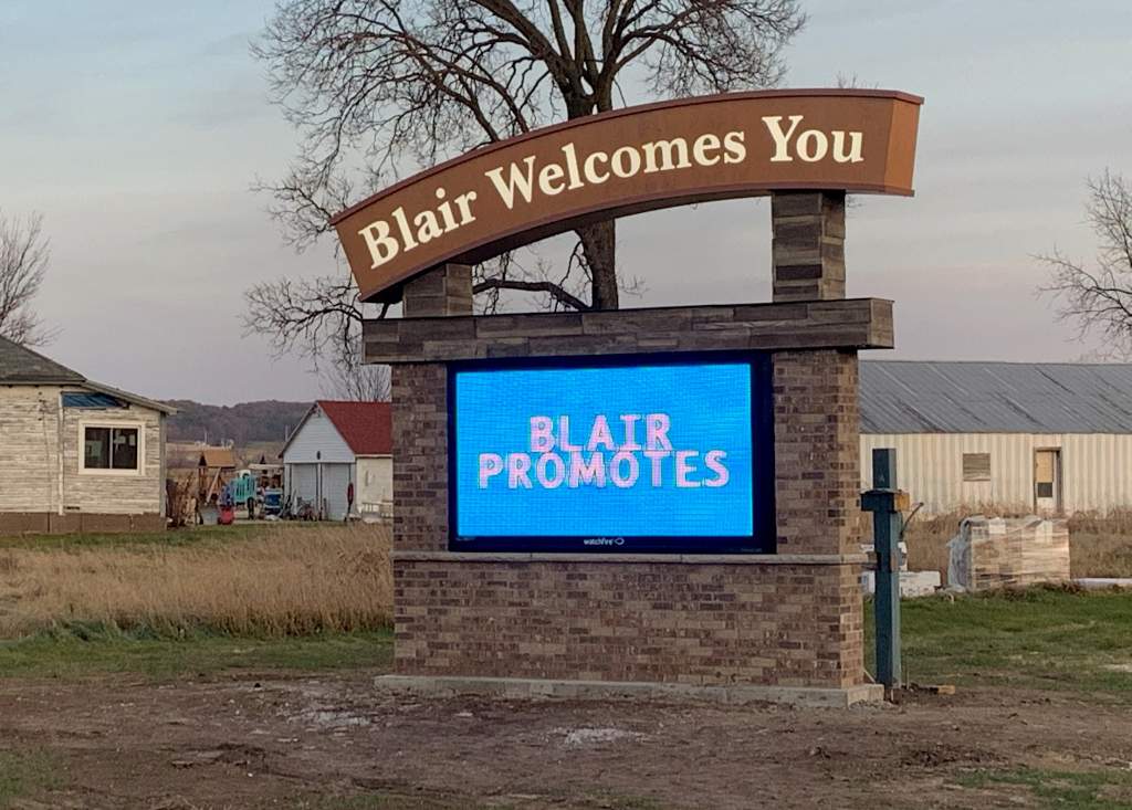 City of Blair - Monument Sign - Blair, WI