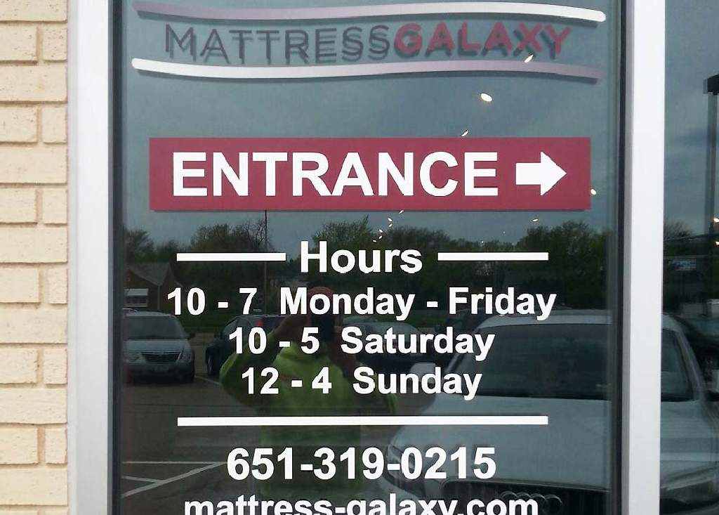 Mattress Galaxy - Window Vinyl - Hastings, MN