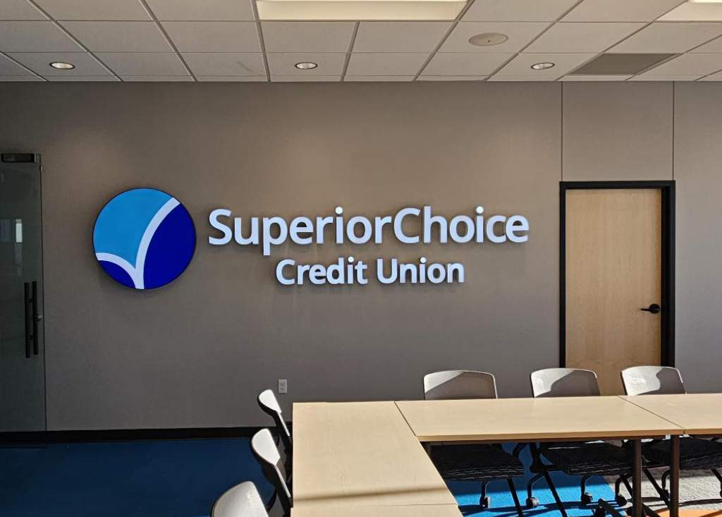 SuperiorChoice Credit Union - Channel Letters - Eau Claire, WI