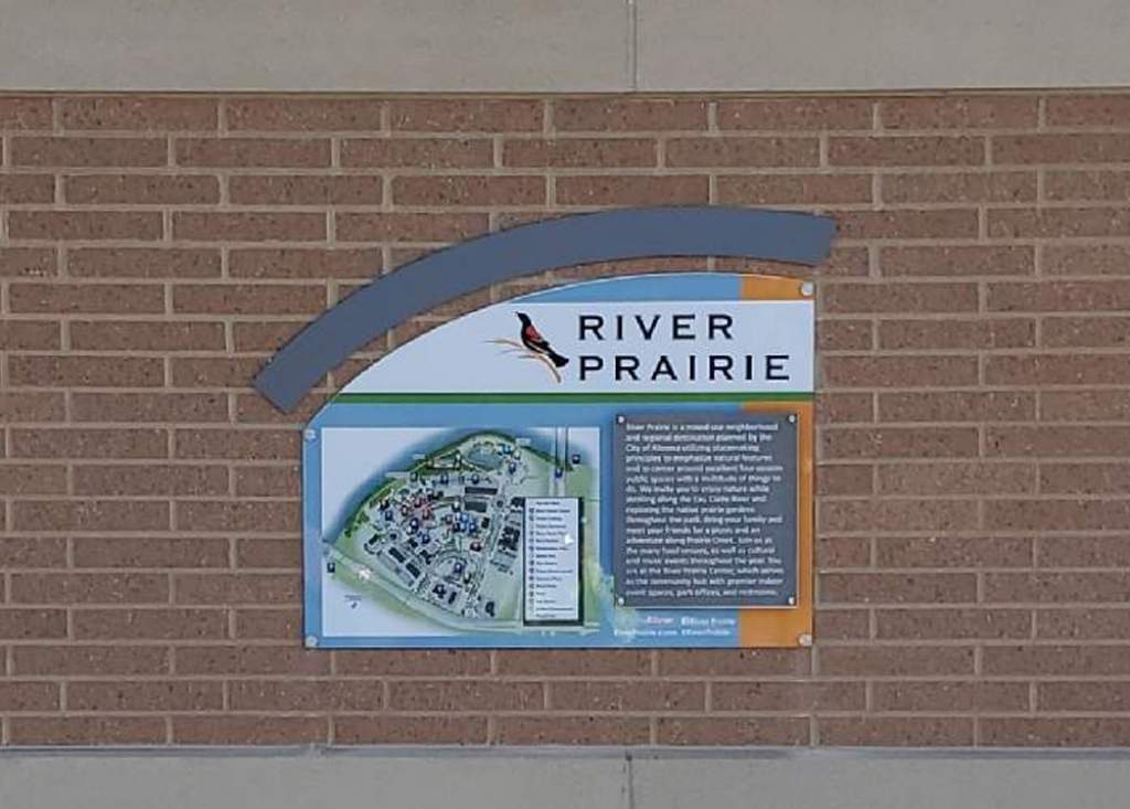River Prairie Wayfinding System - Wall Sign - Altoona, WI
