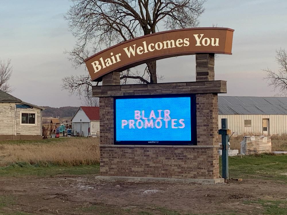 City of Blair - Monument Sign - Blair, WI