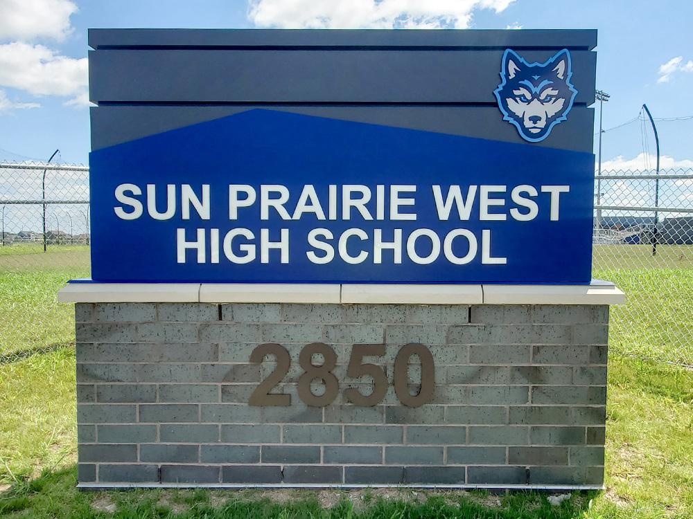 Sun Prairie West High School - Monument Sign - Sun Prairie, WI